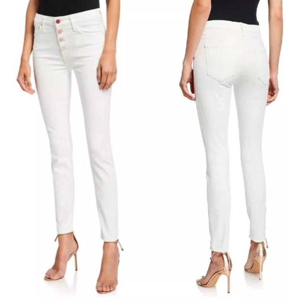 NWOT - MOTHER Women’s Skinny Jeans in White